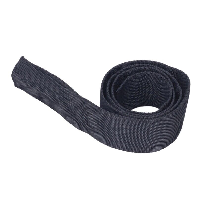 Nylon Winch Rope Protector Sleeve Black 5cm x 1m for Winching Off-Road