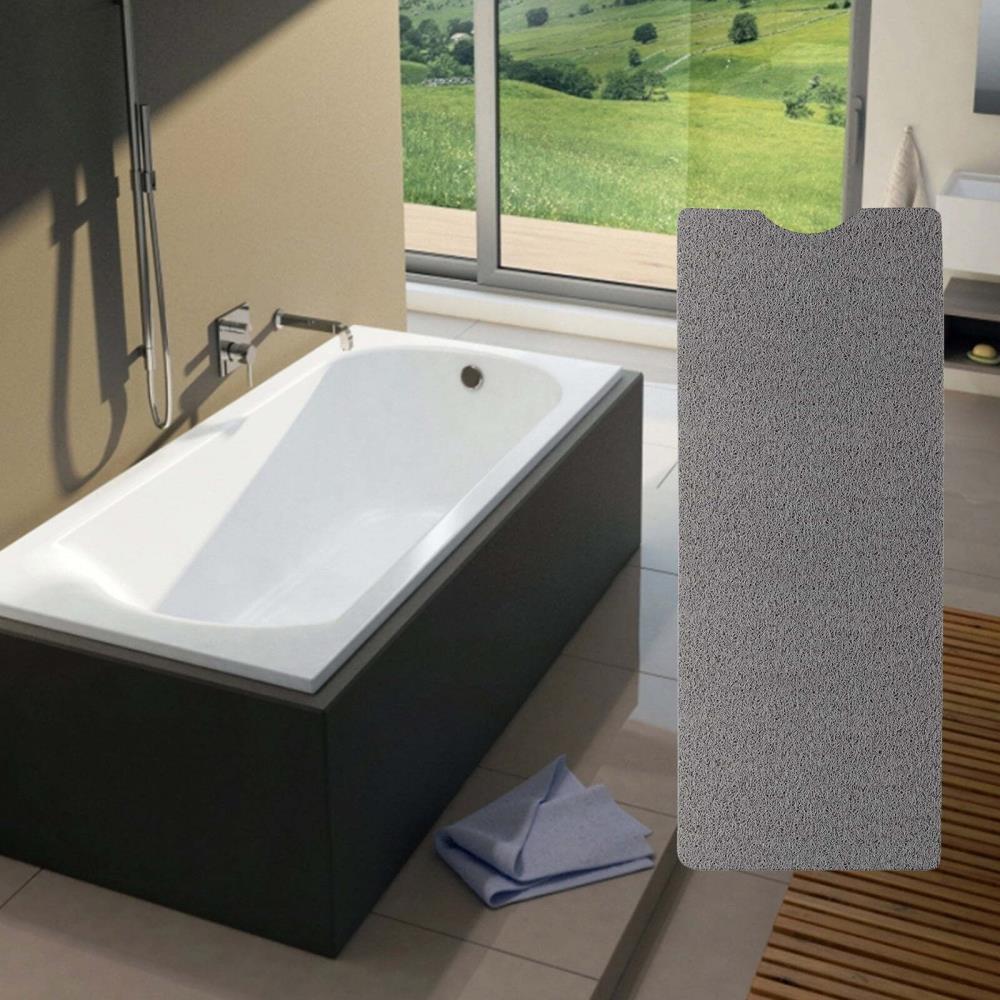 Non-slip shower mat side view
