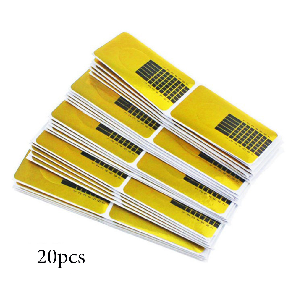 Professional Nail Art Extension Guide Forms for Acrylic UV Gel Tips Stickers