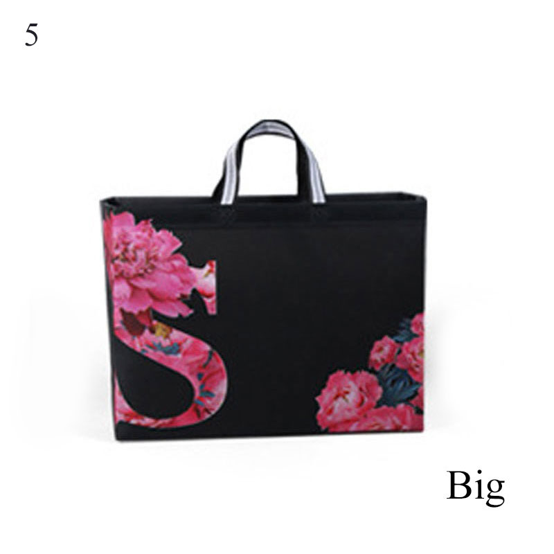 Water-Resistant Non-Woven Fabric Shopping Bag Reusable Tote Pouch for Women