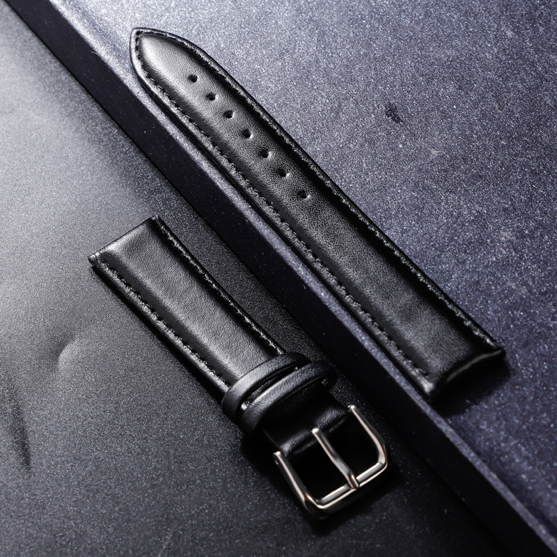 Plain Leather Watch Strap for Men Women Unisex Replacement Band 12-24mm Size