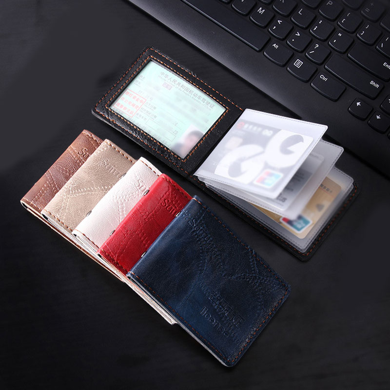 Embossed Driver License Holder Front View