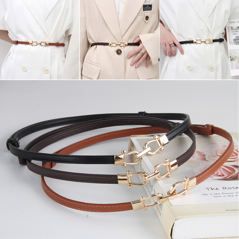 Women's adjustable belt detail view