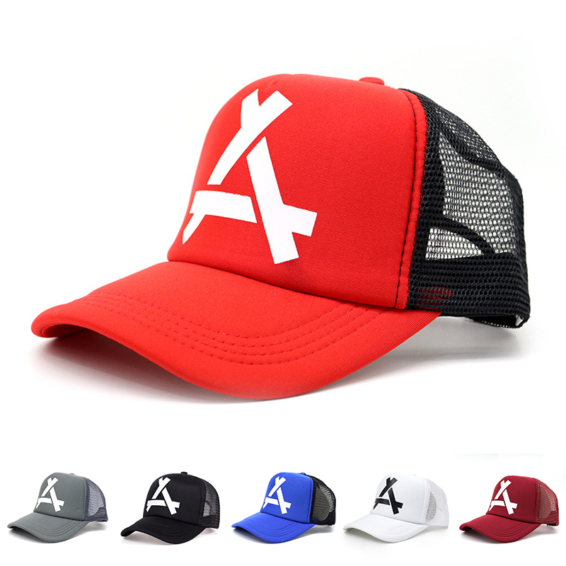 Triangle Print Baseball Cap Front View