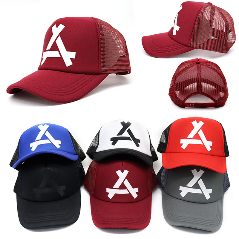 Triangle Print Baseball Cap Back View