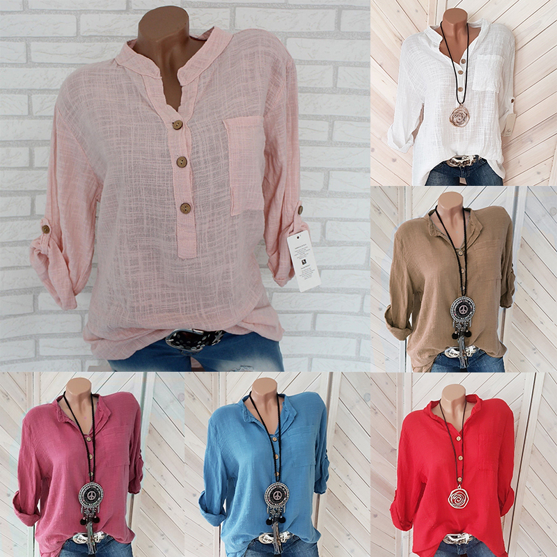 Women's V-Neck Top Side View