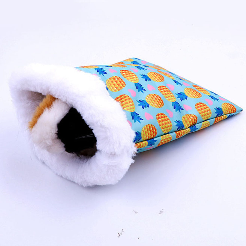 Small Pet Sleeping Bag with Fruit Pattern for Hamsters Guinea Pigs Rabbits