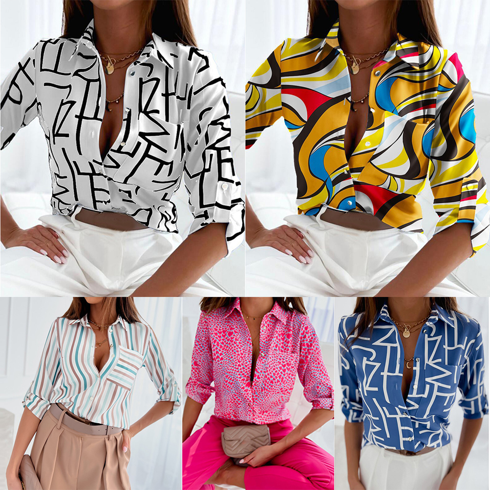 Men's print shirt side view