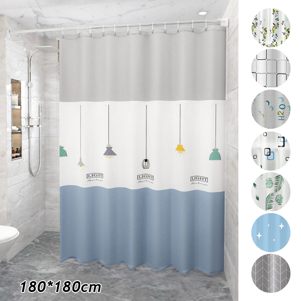 Shower curtain side view