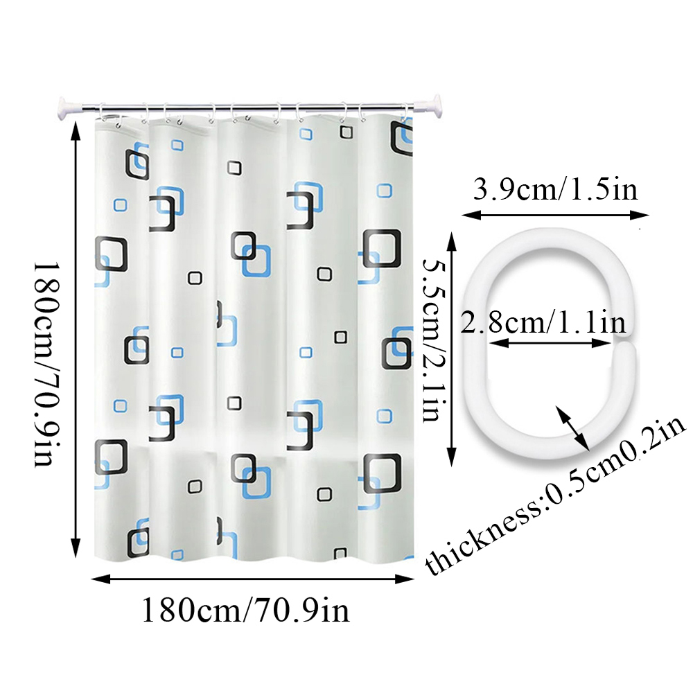 Shower curtain detail