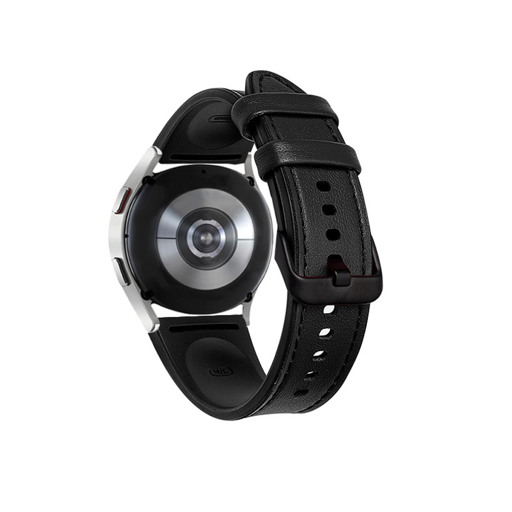 Leather Silicone Watch Band for Samsung Galaxy Watch 6 40mm 44mm 6 Classic 43mm - Zdjęcie 25 z 32