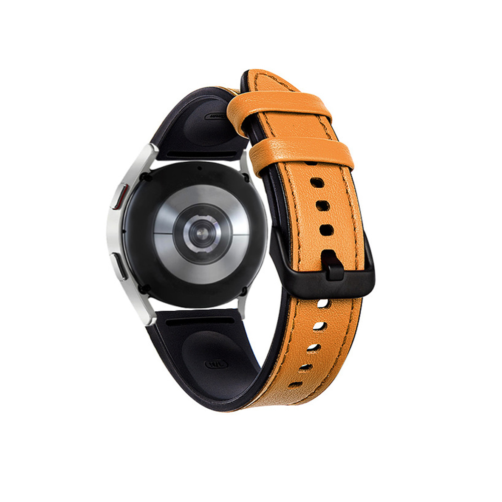 Leather Silicone Watch Band for Samsung Galaxy Watch 6 40mm 44mm 6 Classic 43mm - Zdjęcie 32 z 32