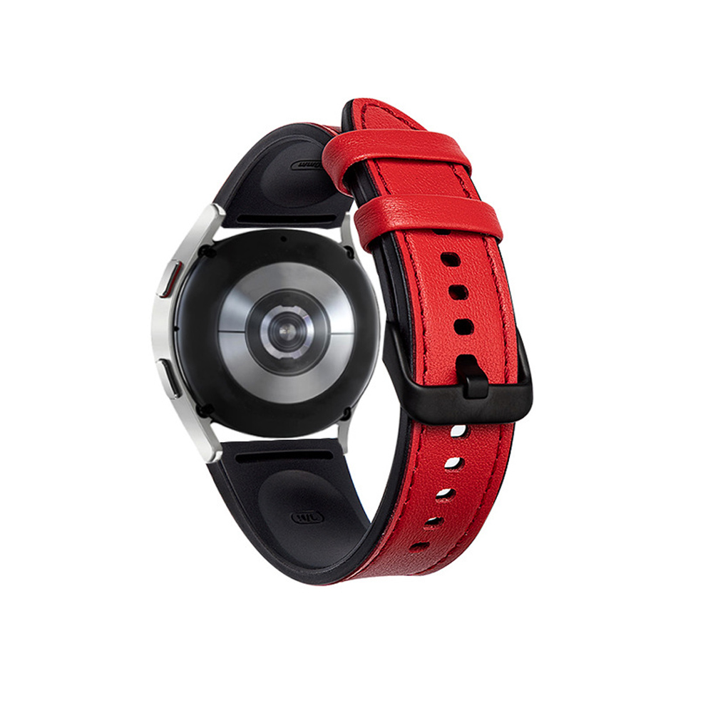 Leather Silicone Watch Band for Samsung Galaxy Watch 6 40mm 44mm 6 Classic 43mm - Zdjęcie 31 z 32
