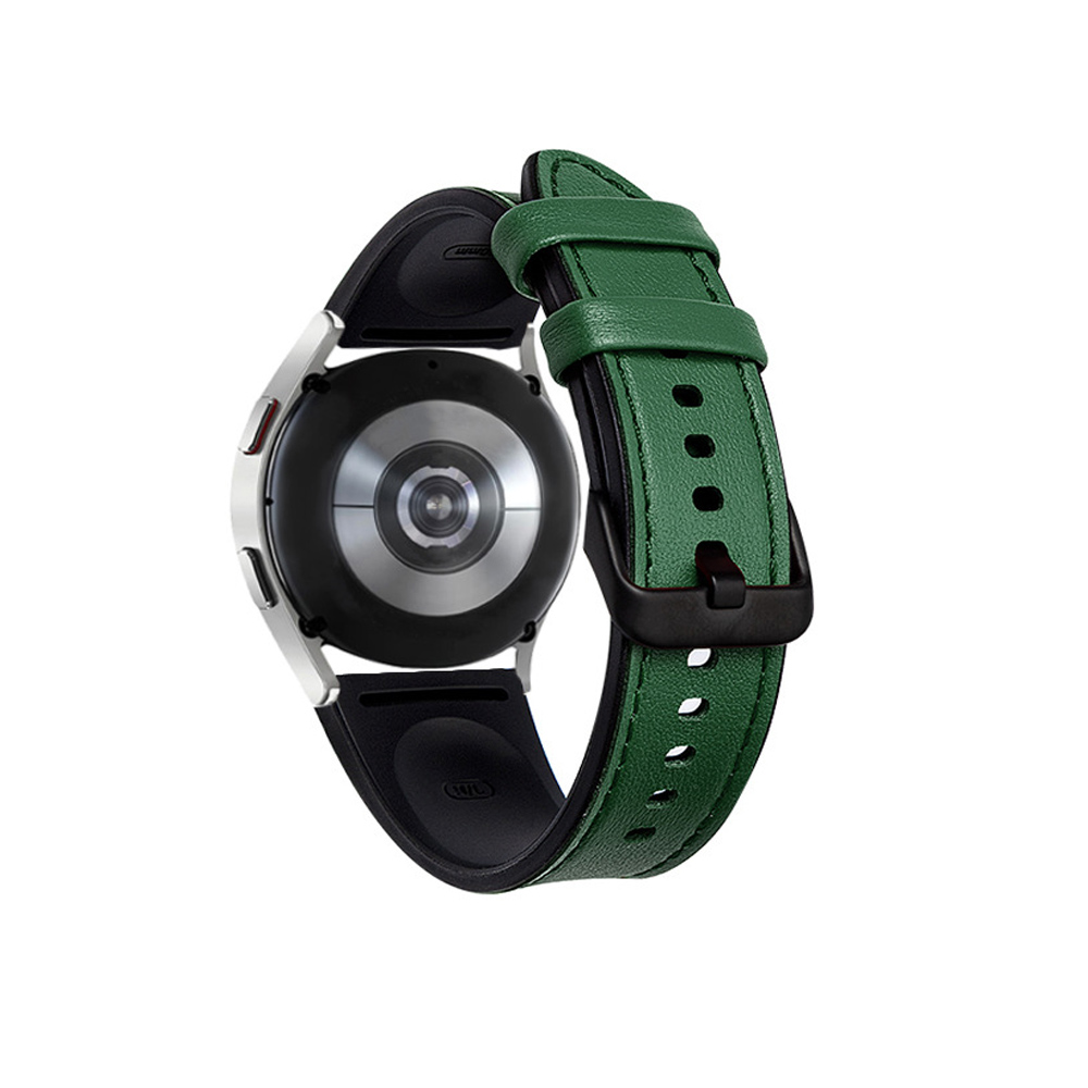 Leather Silicone Watch Band for Samsung Galaxy Watch 6 40mm 44mm 6 Classic 43mm - Zdjęcie 28 z 32