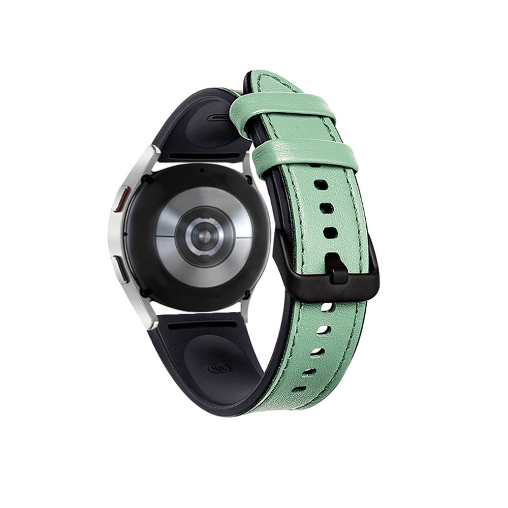 Leather Silicone Watch Band for Samsung Galaxy Watch 6 40mm 44mm 6 Classic 43mm - Zdjęcie 29 z 32