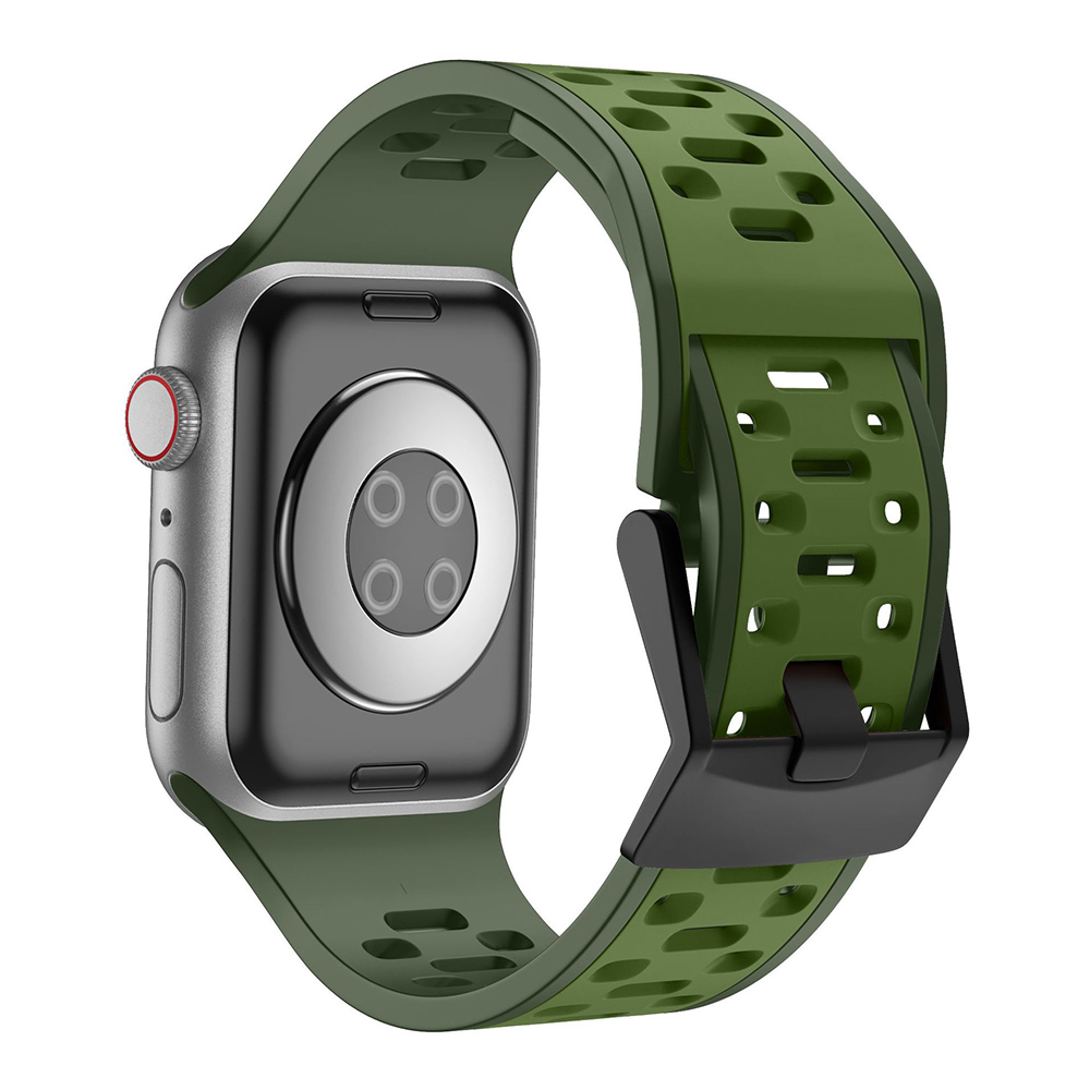 Sport Strap Band for Apple Watch Series 10-1 Ultra 2 44/45/46/49mm Black - Zdjęcie 25 z 32